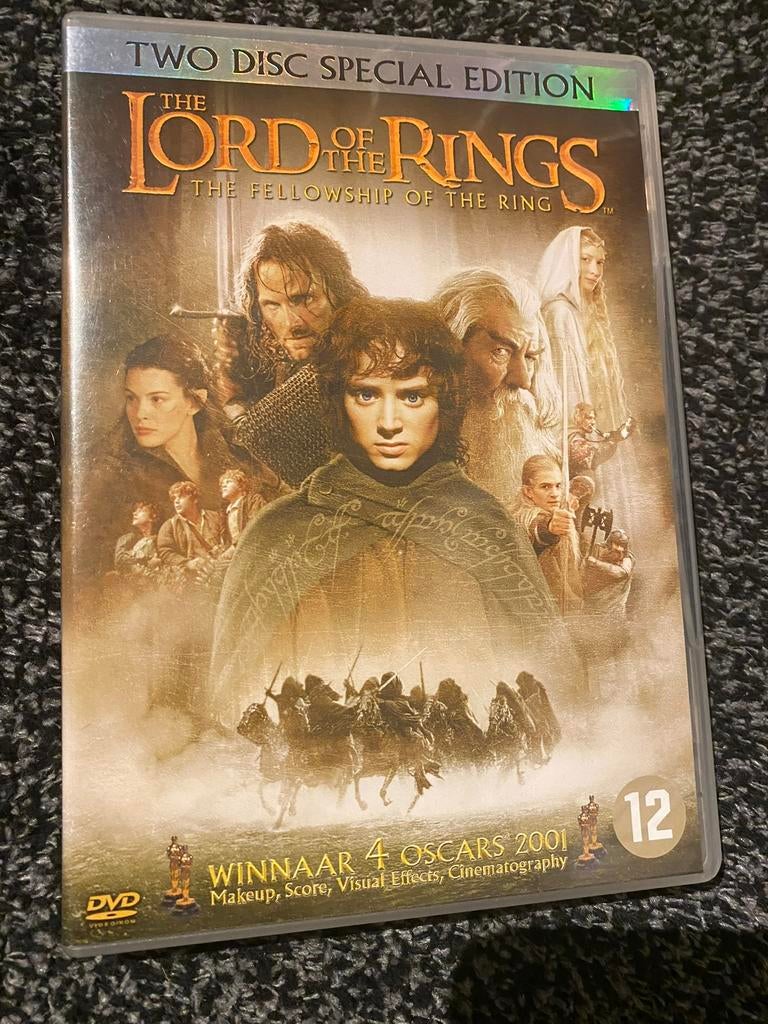 the lord of the rings - the fellowship of the ring DVD zgan, Cd's en Dvd's, Vanaf 12 jaar, Ophalen of Verzenden, Zo goed als nieuw