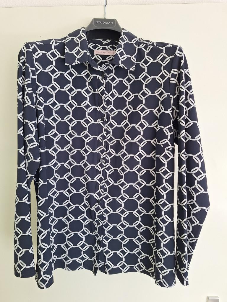 Mooie blouse Studio Anneloes XL, Studio Anneloes, Blauw, Maat 42/44 (L), Ophalen of Verzenden
