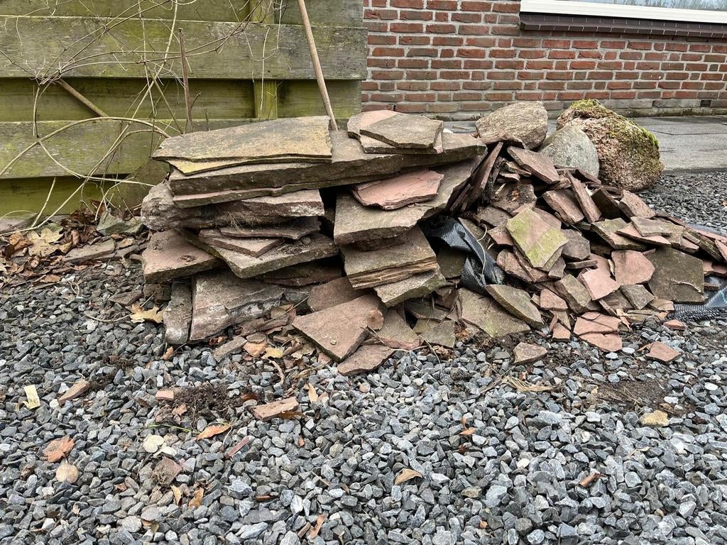 Gratis leistenen en eventueel keien, Tuin en Terras, Haardhout, Ophalen of Verzenden