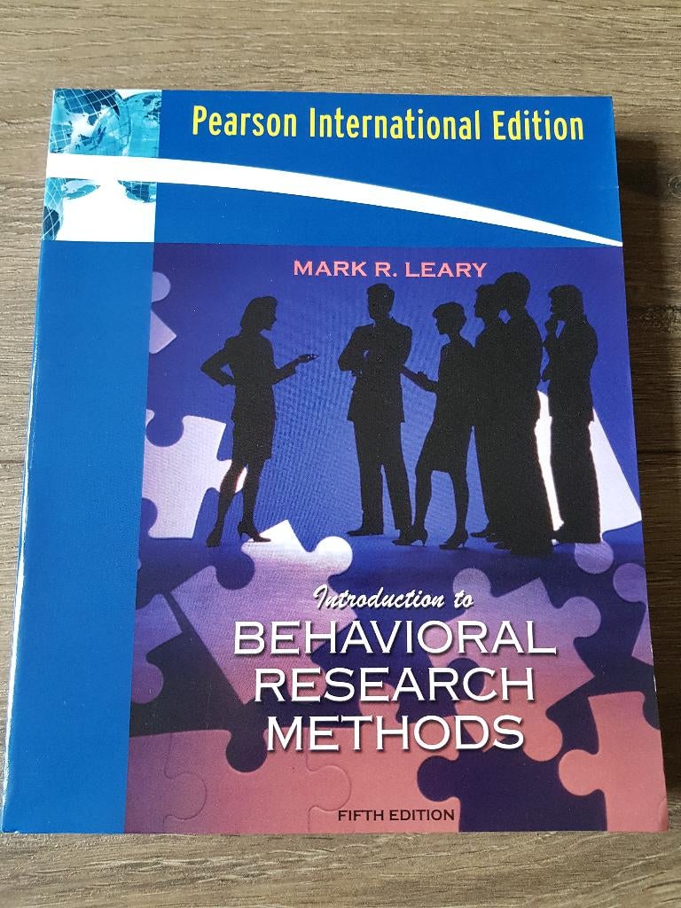 Boek HBO / WO : Introduction to Behavioral Research Methods, Boeken, Studieboeken en Cursussen, Gelezen, Mark R. Leary, Beta, HBO