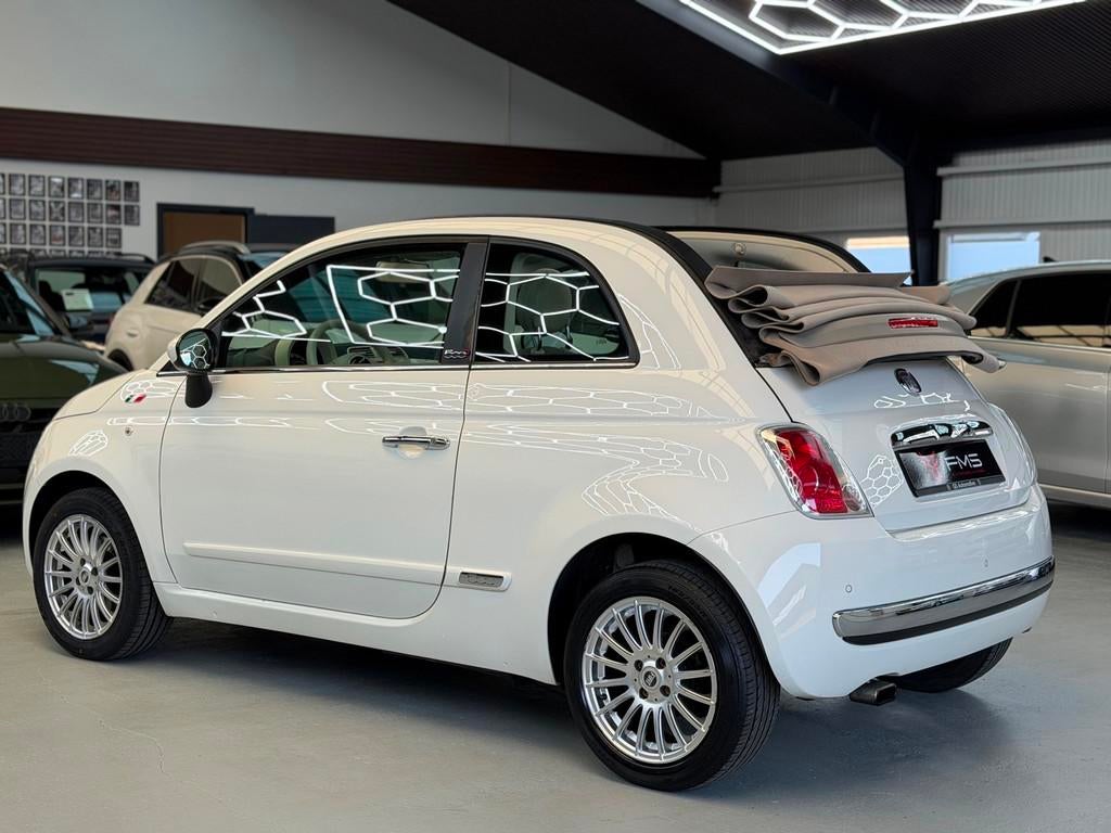 Fiat 500 C 1.0 TwinAir Pop Cabrio Bluetooth, Voorwielaandrijving, Gebruikt, Cabriolet, Wit
