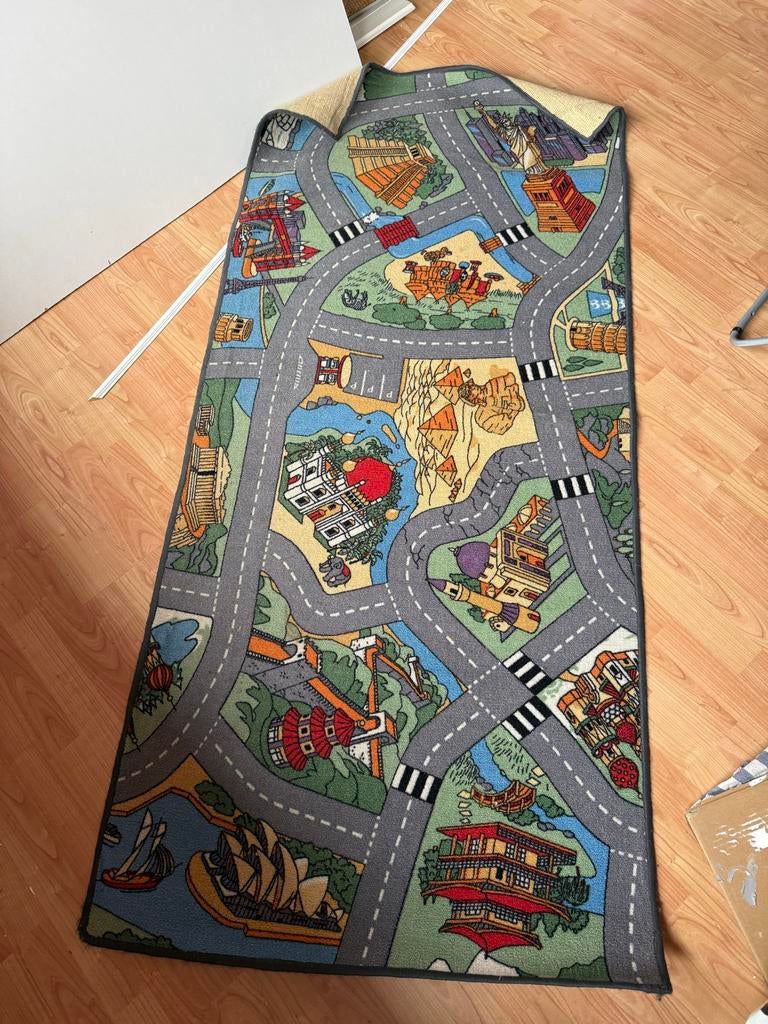 Speelkleed met autowegen - Autokleed voor kinderen, Ophalen, Zo goed als nieuw