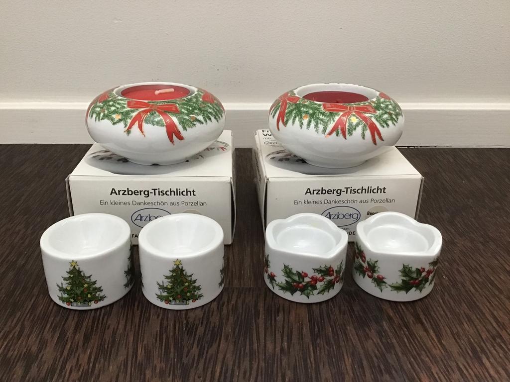 2 Arzberg waxinehouders + 4 Funny Design kandelaars, Ophalen of Verzenden, Nieuw