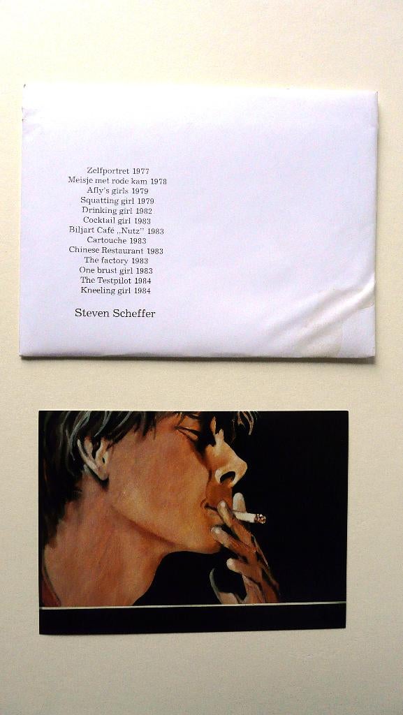 Steven Scheffer - set 13 kunstdrukkaarten van diverse werken, Ophalen of Verzenden