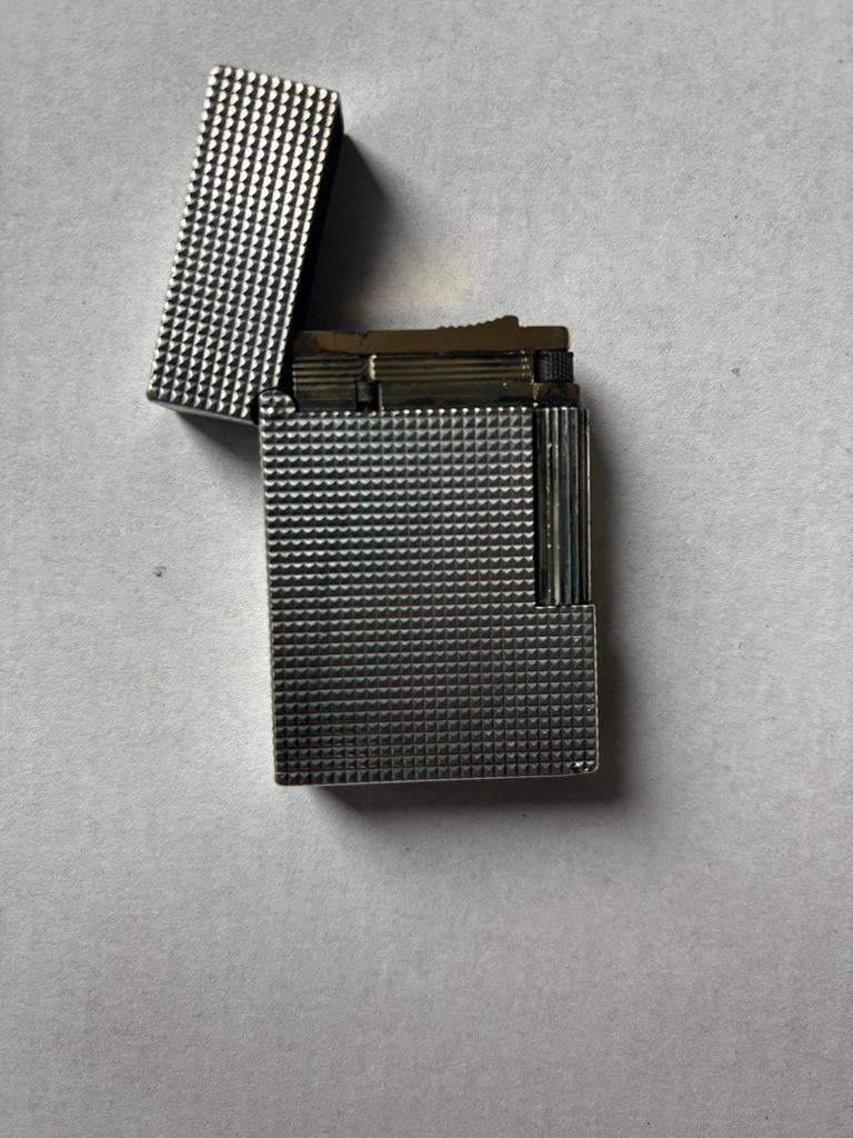 Vintage S.T. Dupont Diamond Head Ligne 2 Aansteker, Ophalen of Verzenden, Gebruikt, Aansteker