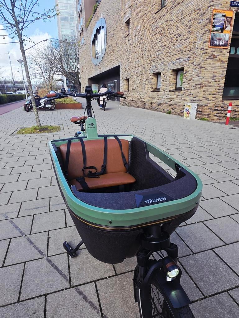 Lovens S85 Bakfiets met automatic en regentent, Overige merken, Huif, Lovens B.V., Zo goed als nieuw