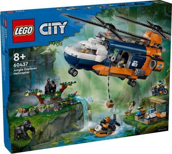 LEGO City 60437 – Jungle Explorer - Helikopter bij basis, Kinderen en Baby's, Speelgoed | Duplo en Lego, Zo goed als nieuw, Lego