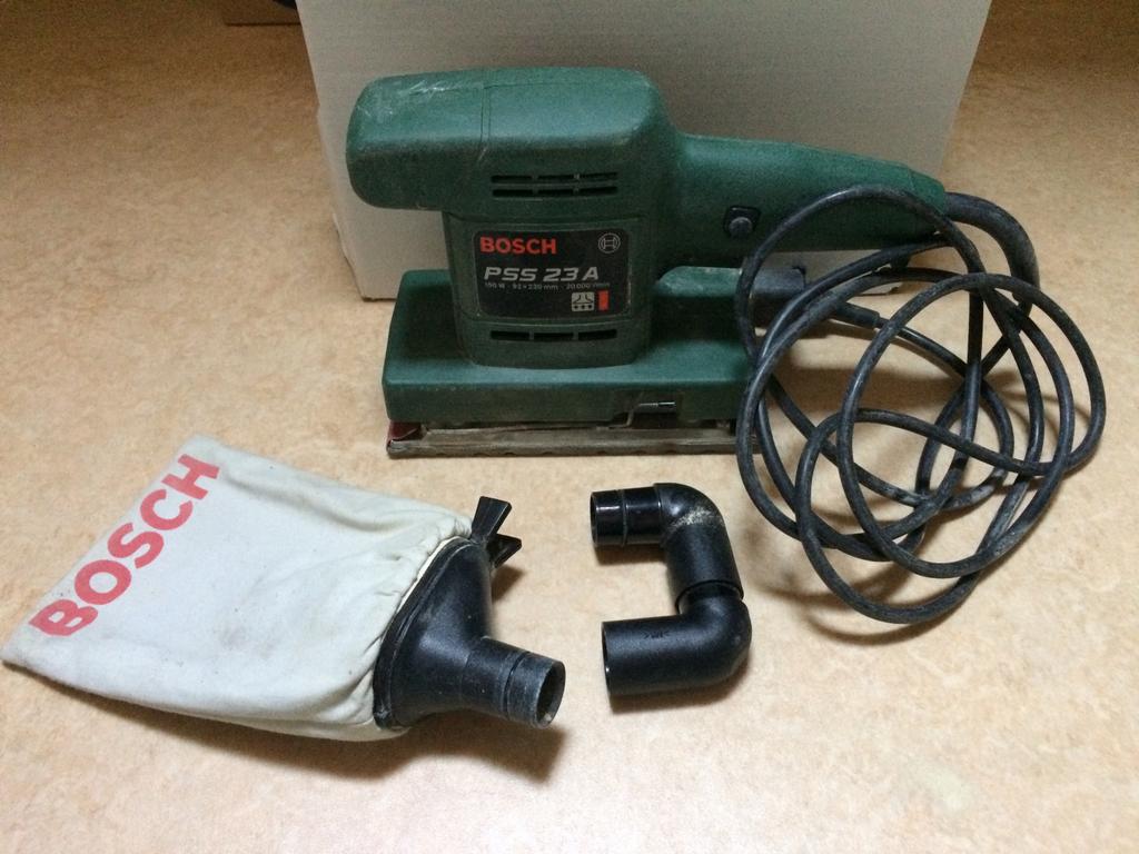 Schuurmachine Bosch, Ophalen, Gebruikt, Minder dan 600 watt, Vlakschuurmachine