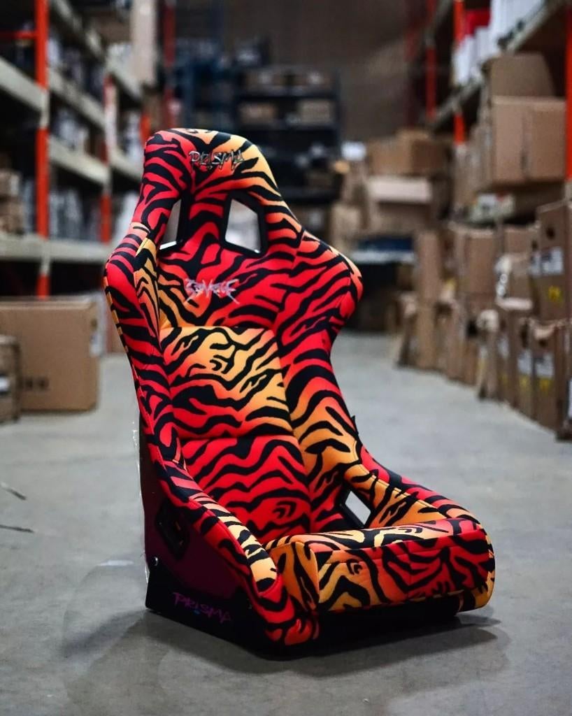 NRG Prisma savage tijger oranje zwart geel Kuipstoel, Ophalen of Verzenden