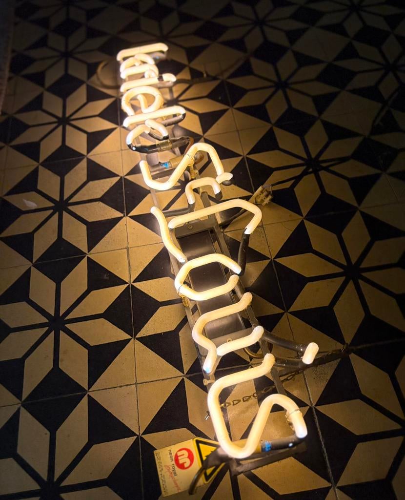 Neon, reclame, lichtreclame, Ophalen, Lichtbak of (neon) lamp