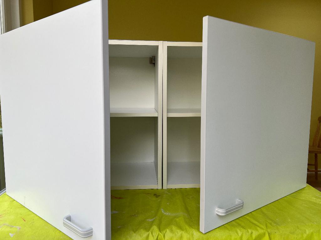 Twee Keller keuken bovenkasten wit, Ophalen, Gebruikt, Wit, 50 tot 100 cm