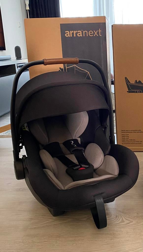 Nuna Arra Next Autostoel zwart/caviar, Overige merken, Verstelbare rugleuning, Ophalen of Verzenden, Zo goed als nieuw