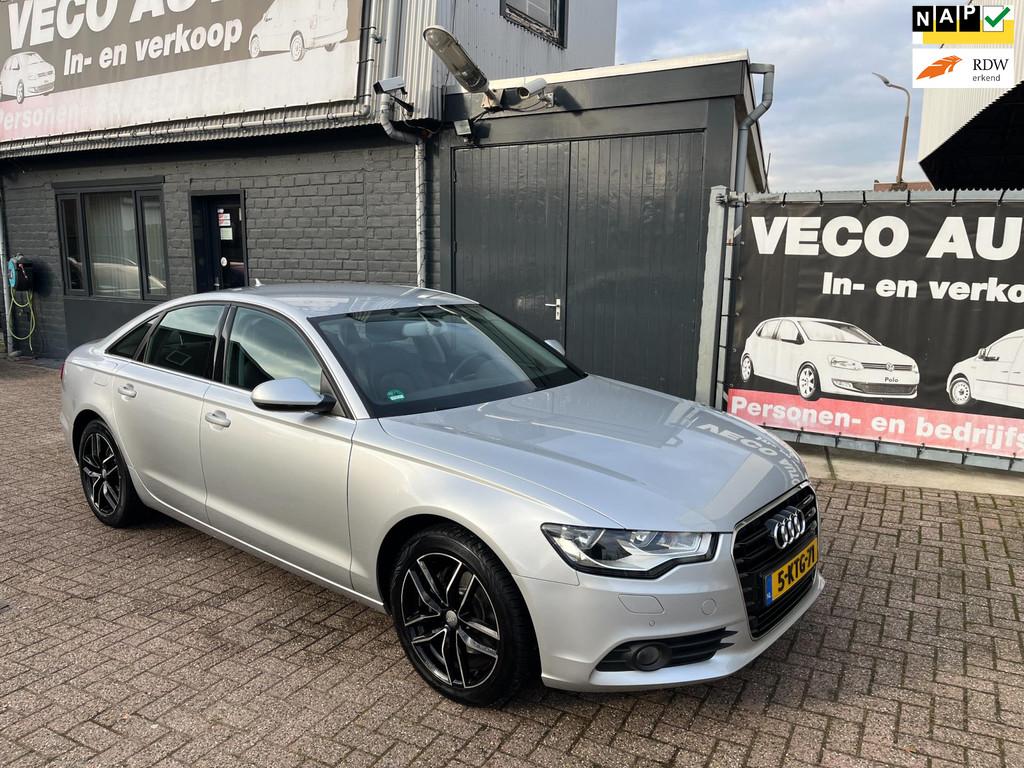 Audi A6 Limousine 2.0 TFSI Pro Line Plus leer navi pdc nieuw, Gebruikt, Zwart, 4 cilinders, 1984 cc