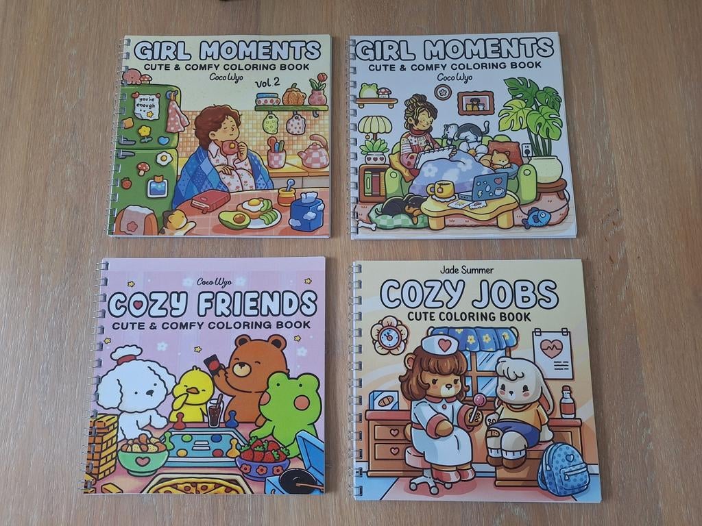 Coco Wyo & Jade Summer kleurboeken met ringband, Hobby en Vrije tijd, Tekenen, Ophalen of Verzenden, Boek of Gids