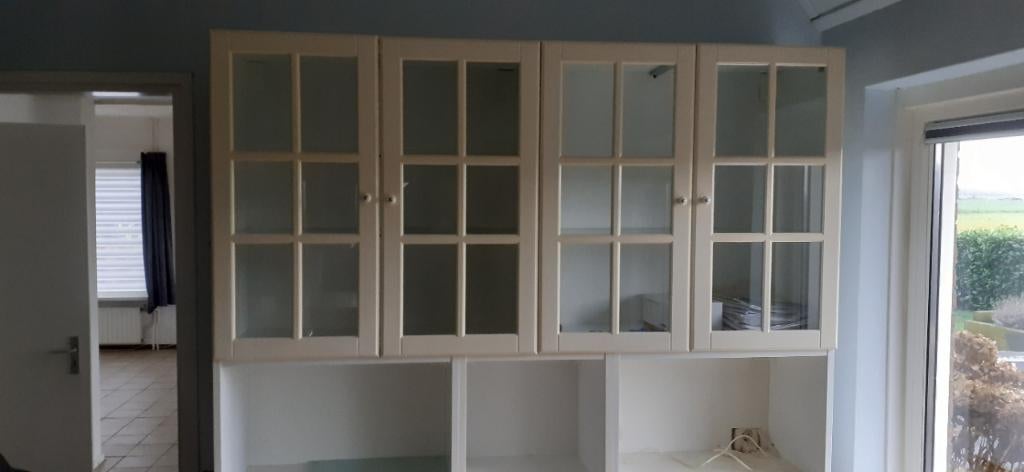 Ikea vitrinekastjes Metod 2 stuks, Ophalen, 50 tot 100 cm, Zo goed als nieuw, Minder dan 100 cm