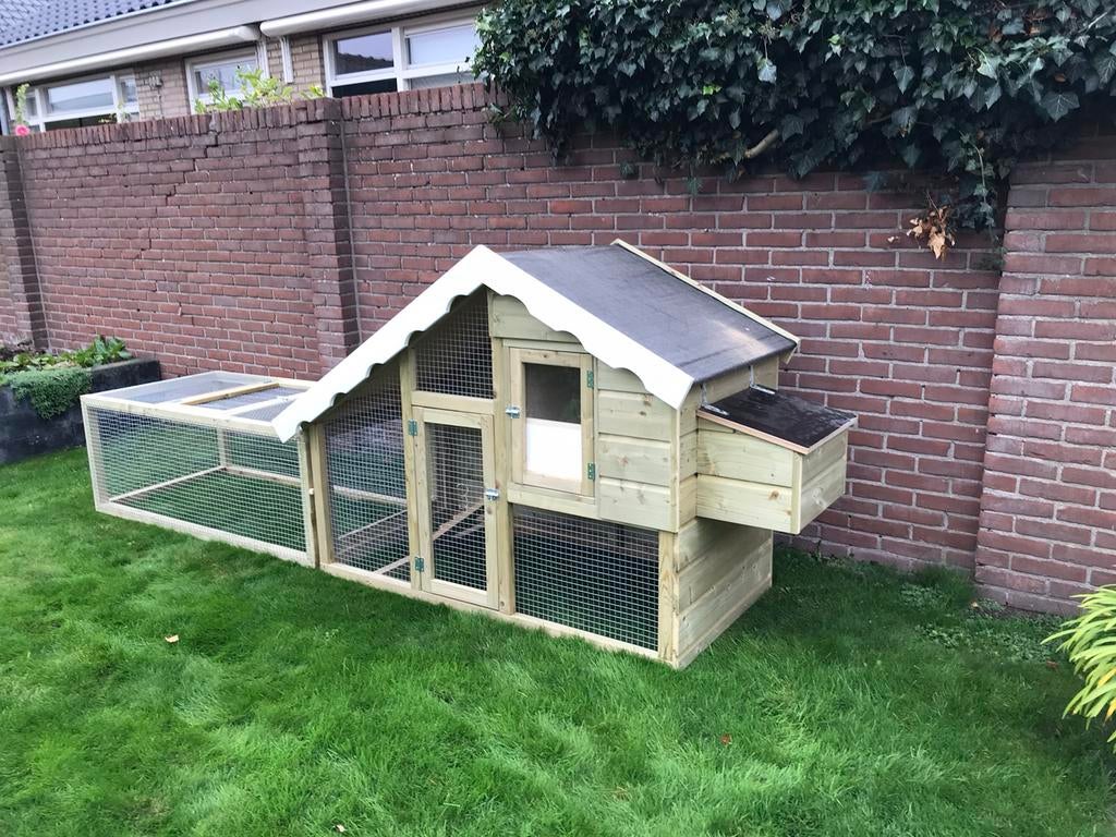 kippenhok met uitloopren, Dieren en Toebehoren, Pluimvee | Toebehoren, Nieuw, Kippenhok of Kippenren, Ophalen of Verzenden