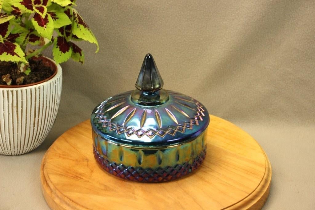 Vintage Indiana Glas snoeppot, Ophalen of Verzenden