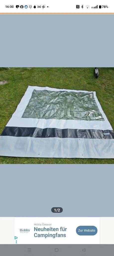 GEZOCHT THULE RAINBLOCKER FRONT 210x147, Caravans en Kamperen, Ophalen of Verzenden, Zo goed als nieuw