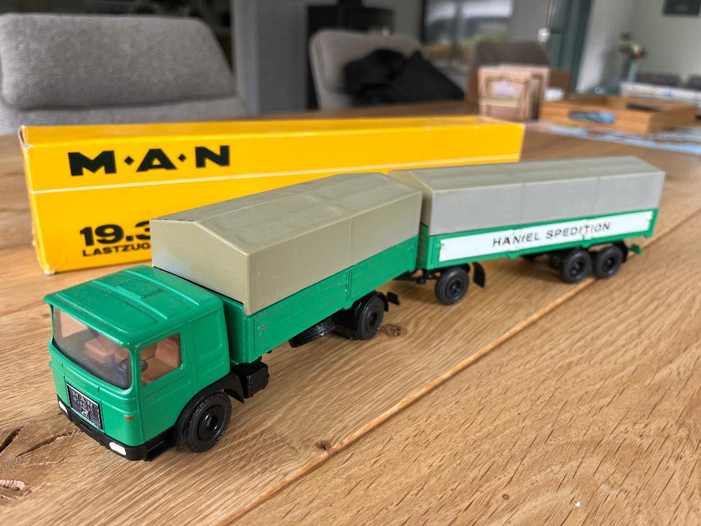 MAN MINIATUUR 1:50, Ophalen of Verzenden, Gebruikt, Bus of Vrachtwagen, Conrad