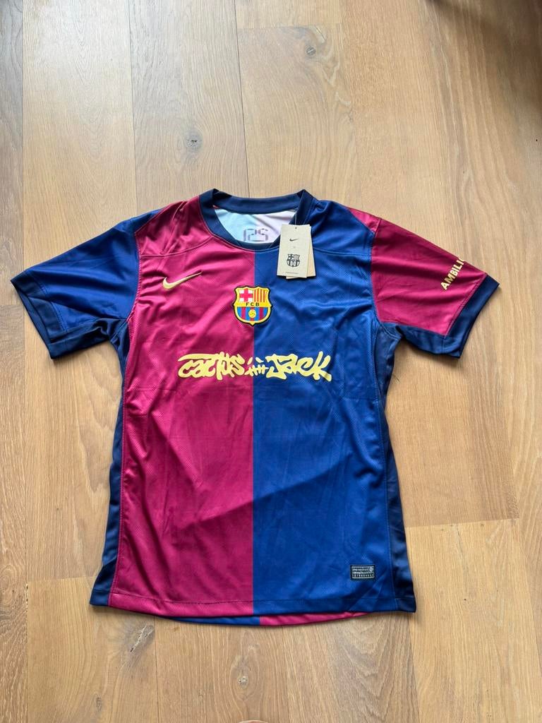 Fc barcelona x travis scott frenkie de jong shirt maat L, Maat 52/54 (L), Nieuw, Ophalen of Verzenden, Voetbal