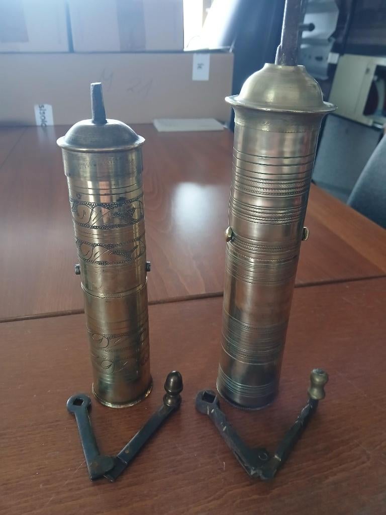 Koperen peper- en zoutstel, Antiek en Kunst, Curiosa en Brocante, Ophalen