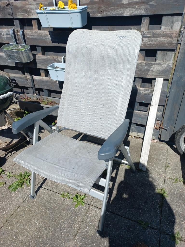 Crespo camping stoel campingstoel kampeerstoel brede zitting, Caravans en Kamperen, Kampeermeubelen, Ophalen, Gebruikt, Campingstoel
