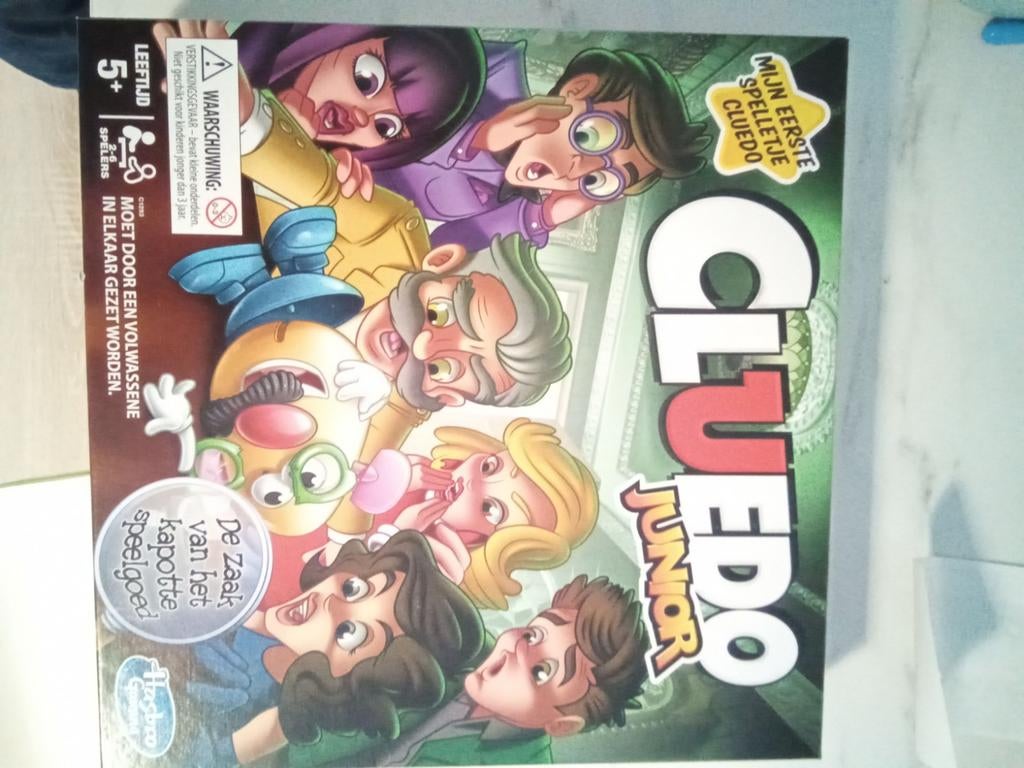 Cluedo Junior bordspel, Ophalen of Verzenden, Zo goed als nieuw, Hasbro