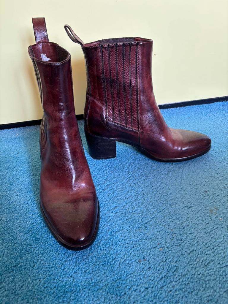 Lemargo dames laarsjes maat 38 bordeaux Nieuw, Bruin, Lage of Enkellaarzen, Nieuw, Ophalen of Verzenden