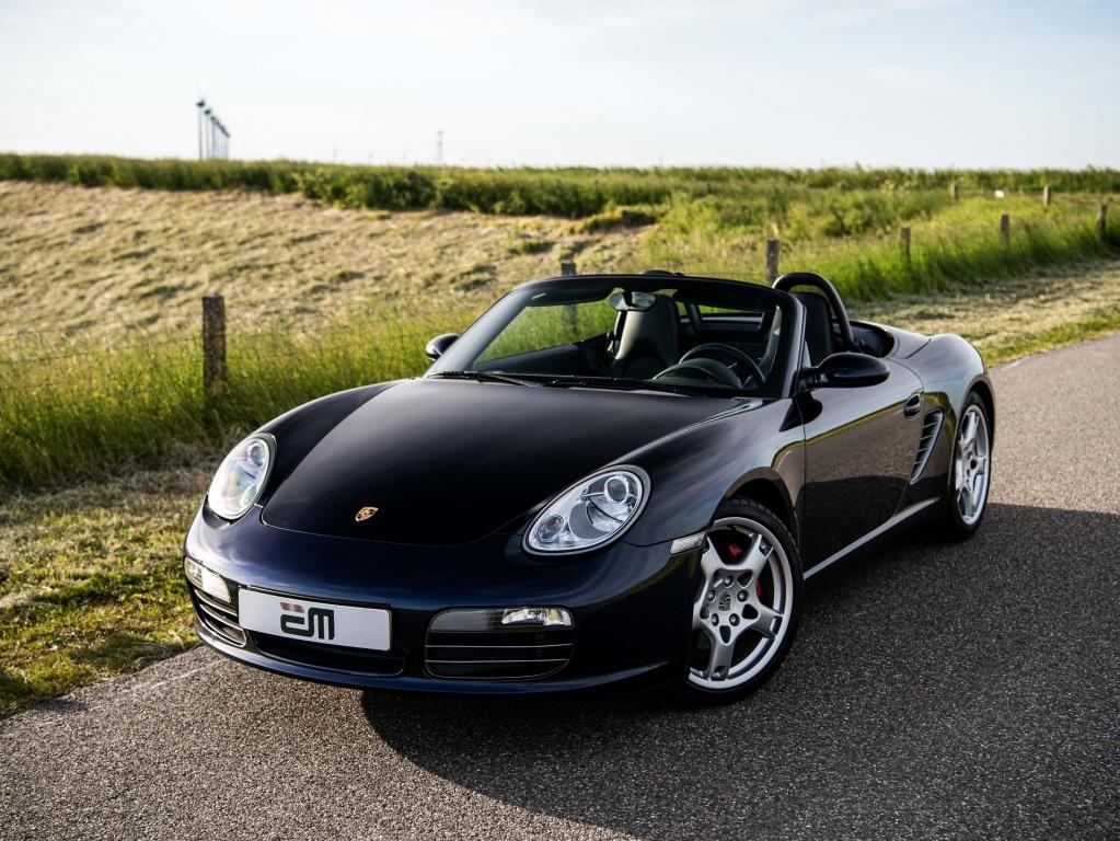 Porsche Boxster S 3.2 Orig NL NAP Handgesch. Youngtimer, Cabriolet, Blauw, Bedrijf, Handgeschakeld