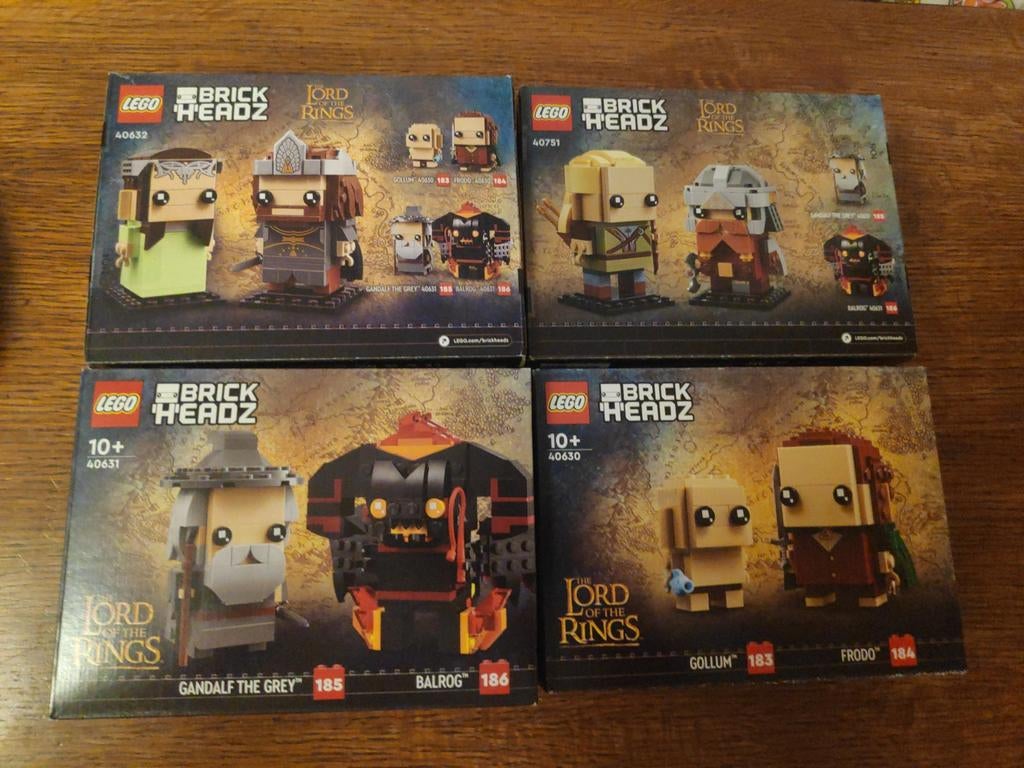 Lord of the Rings, Lego, Brickheads, Full Set, NIEUW, SEALED, Verzamelen, Lord of the Rings, Ophalen of Verzenden, Nieuw, Actiefiguurtje