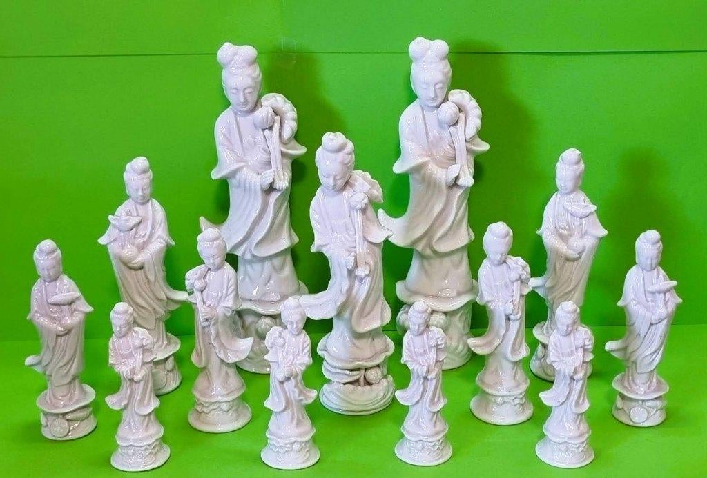 GuanYin beelden , Chinees, in Blanc the Chine porselein., Ophalen of Verzenden