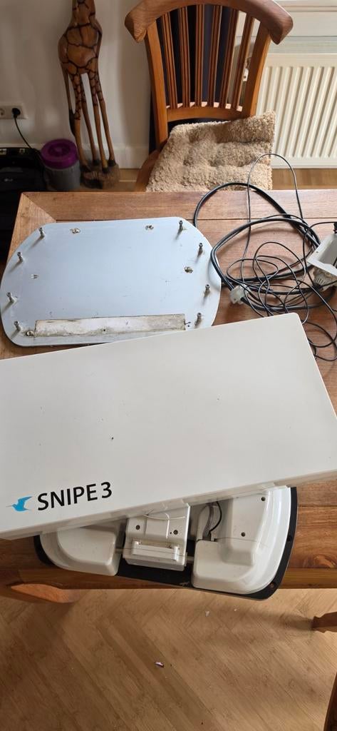 Snipe 3 schotelantenne, Ophalen