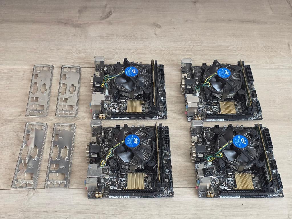 ASUS H110I-PLUS Moederbord + Intel G4600 +4GB DDR4 /Mini-ITX, Computers en Software, Moederborden, Gebruikt, LGA 1151, DDR4, Ophalen of Verzenden