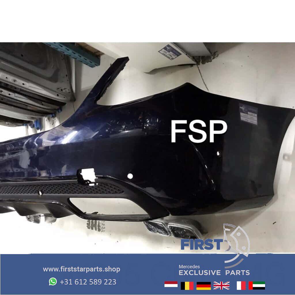 W205 C63 AMG ACHTERBUMPER + DIFFUSER Mercedes C Klasse 63 20, Gebruikt, -, Ophalen of Verzenden, Achter
