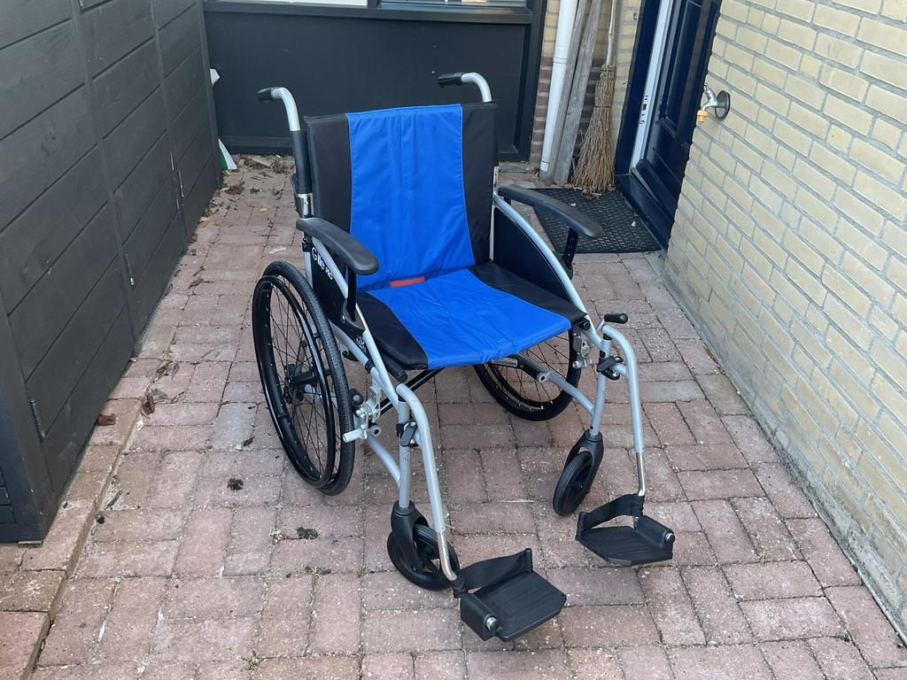 Rolstoel Exel G-logic pro (mag ook met vliegtuig) 50 cm br, Diversen, Ophalen, Inklapbaar, Zo goed als nieuw, Duwrolstoel
