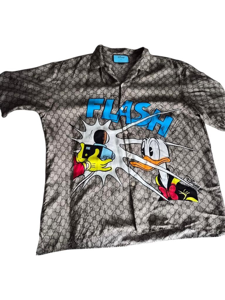 Gucci x Disney overhemd met Donald Duck print, Ophalen of Verzenden