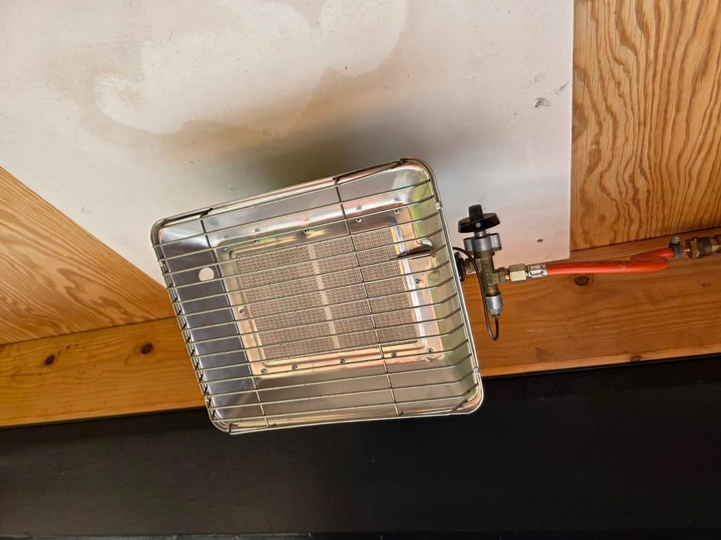 Gasheater voor op gasfles, Ophalen of Verzenden, Zo goed als nieuw, Gas, Vloer