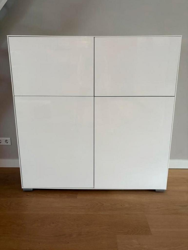 Luxe witte kast, merk Goossens 120x120, Ophalen, 100 tot 150 cm, Zo goed als nieuw, Minder dan 150 cm