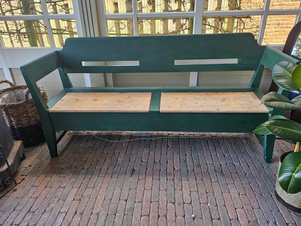 Originele Klepbank 'Auberge de Reve' in Amsterdam Groen, Ophalen