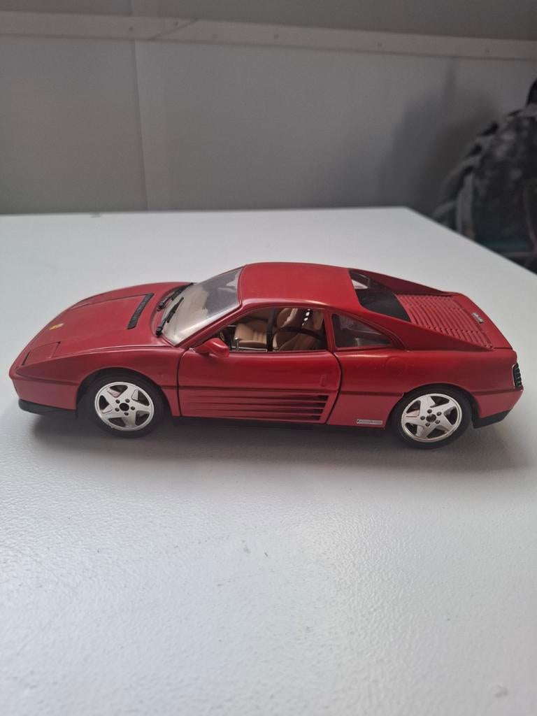 Ferrari 348 tb modelauto 1:18 - Rood, Hobby en Vrije tijd, Modelauto's | 1:18, Ophalen of Verzenden, Gebruikt, Auto, Overige merken
