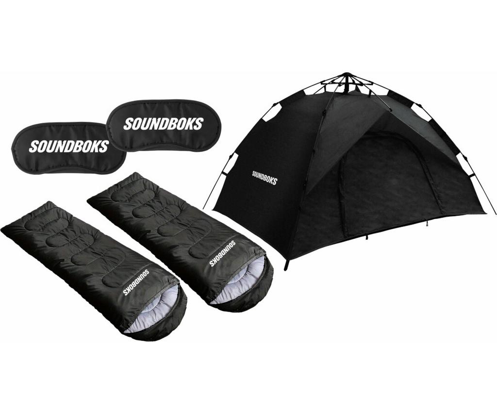 Soundboks Festival Kit: Tent, Slaapzakken & Oogmaskers, Ophalen, Nieuw, Tot en met 2