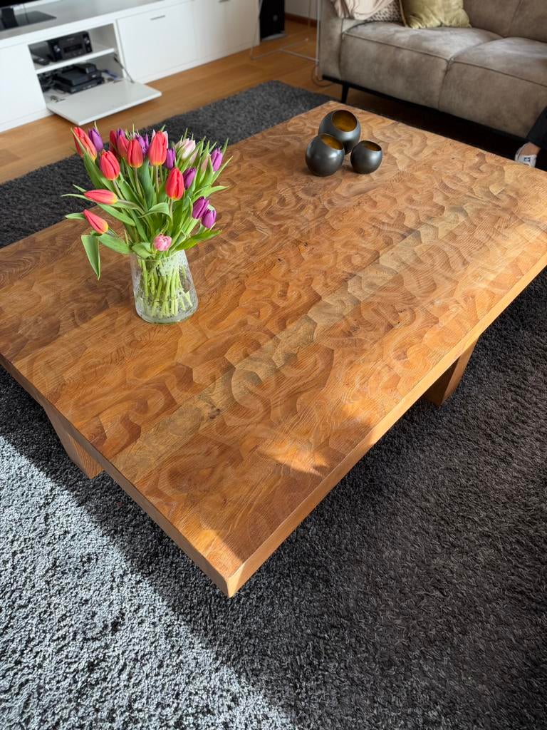 Prachtige lowtide  linteloo salontafel 1.80 x 1.20, Ophalen, Gebruikt, 100 tot 150 cm, 150 tot 200 cm