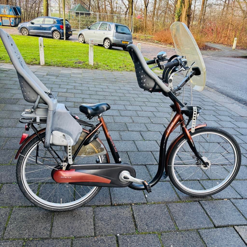Zo goed als Nieuw Sparta dames/moederfiets, Ophalen, 2 zitjes, Sparta, Versnellingen