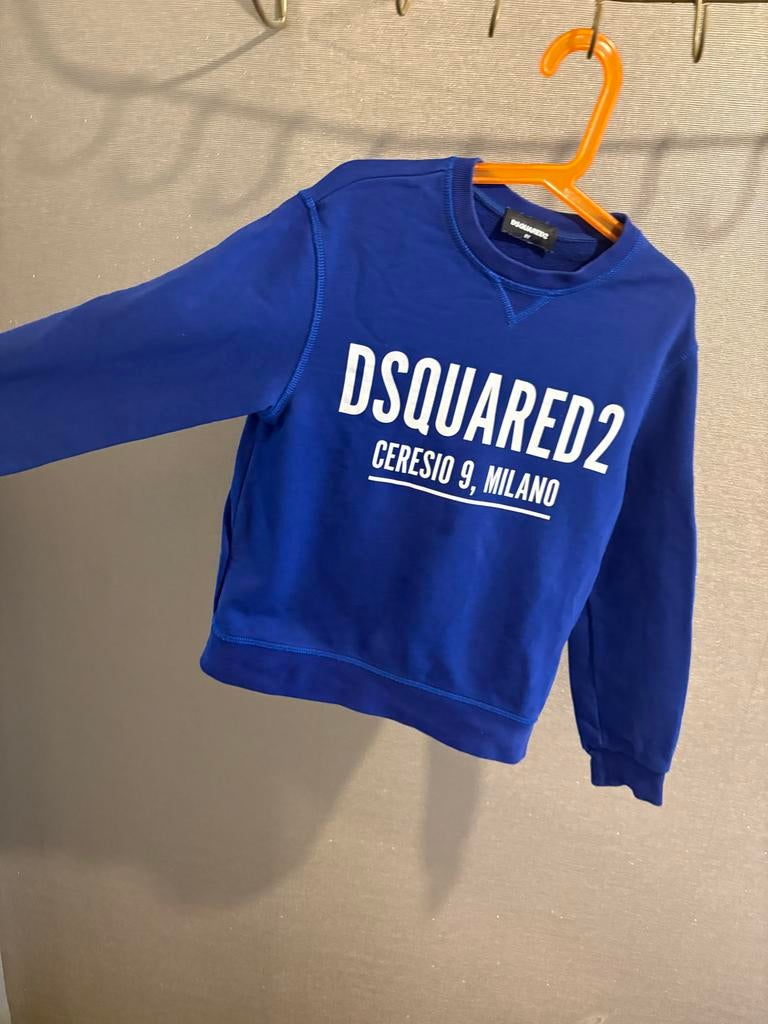 Dsquared2 trui blauw maat 8 jaar, Ophalen of Verzenden, Gebruikt, Jongen, Trui of Vest