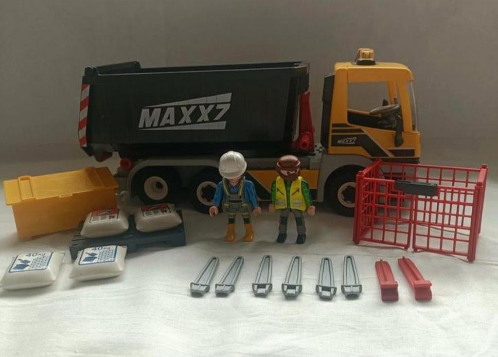 Playmobil Vrachtwagen met wissellaadbak 70444, Ophalen of Verzenden, Zo goed als nieuw, Los playmobil