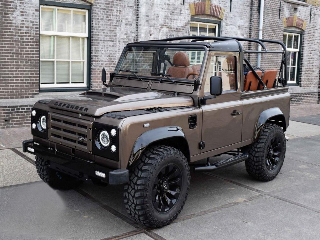 Side bars/Treeplanken Defender 90 BLACK EDITION 1990-2016, Land Rover, Nieuw, Jan Sangerslaan 16, MBG