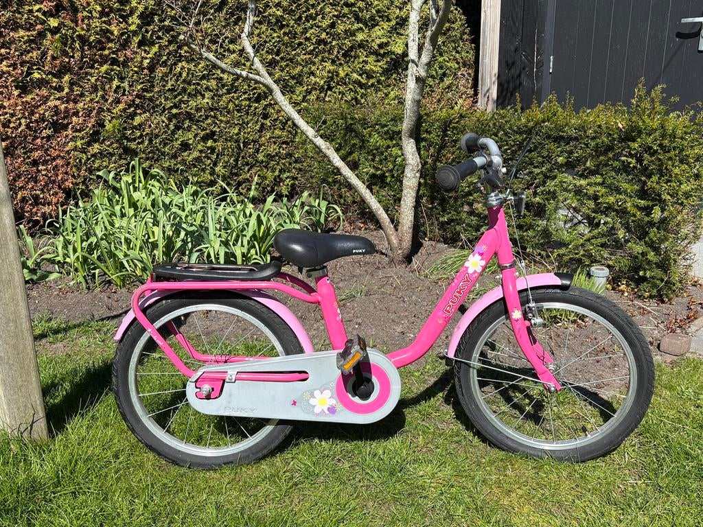 18 inch puky roze meisjesfiets, Ophalen, Zo goed als nieuw, 16 tot 20 inch