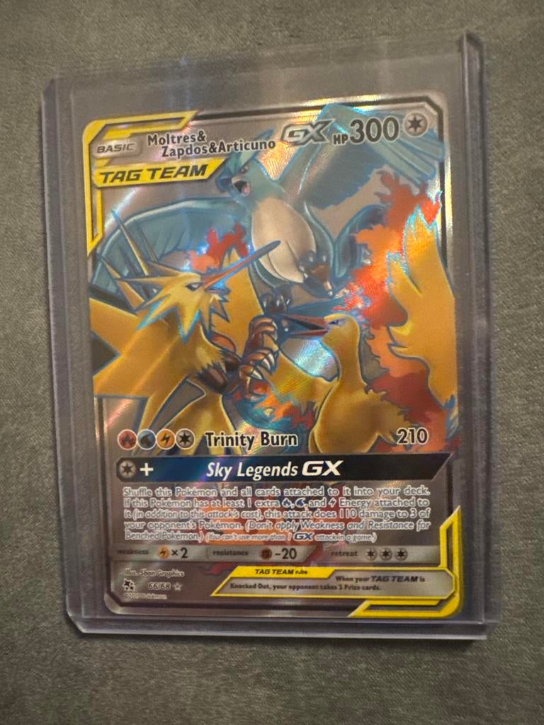 Moltres Articuno Zapdos Tag Team GX 66/68 Pokemon Kaart, Hobby en Vrije tijd, Verzamelkaartspellen | Pokémon, Ophalen of Verzenden