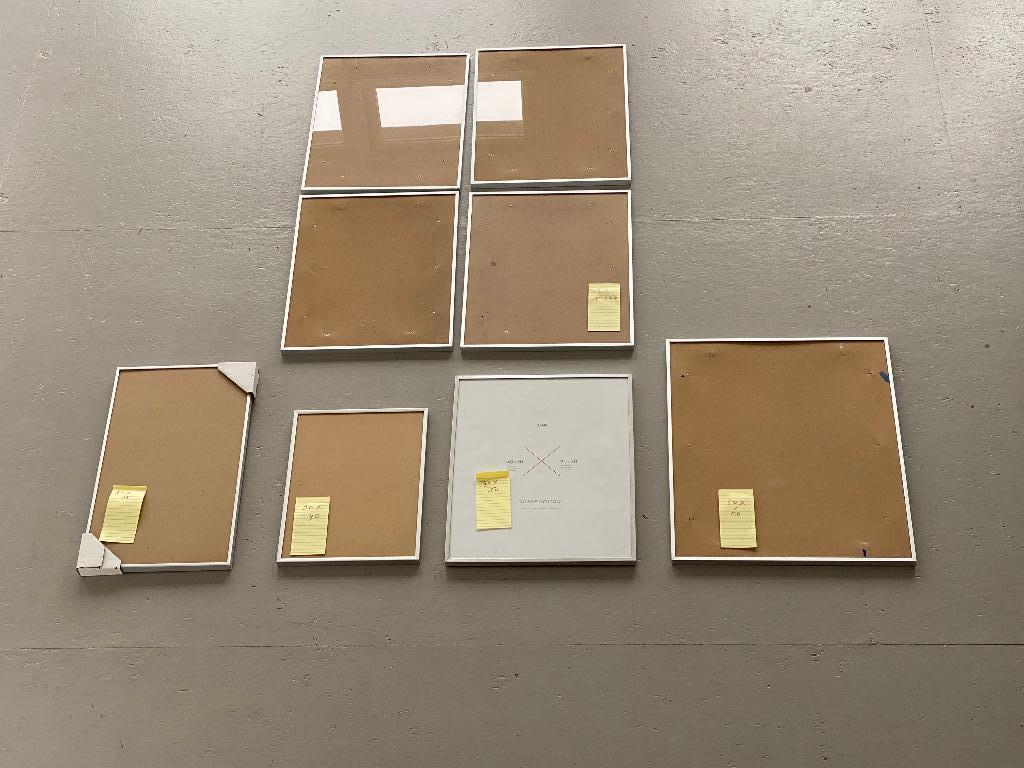 8 aluminium wisselijsten lijsten, Huis en Inrichting, Woonaccessoires | Lijsten, Ophalen, Minder dan 50 cm, Metaal of Aluminium
