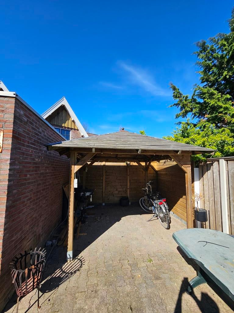 Houten Prieeltje / overkapping, Ophalen, Gebruikt, Hout, Tuinhuis